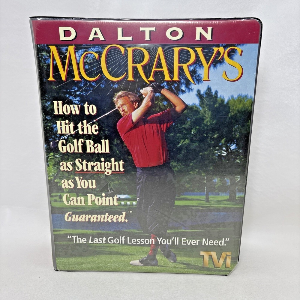 Dalton Mccrary's How to Hit Golf Ball Straight ‎ Four VHS Golf Lesson Tape Books